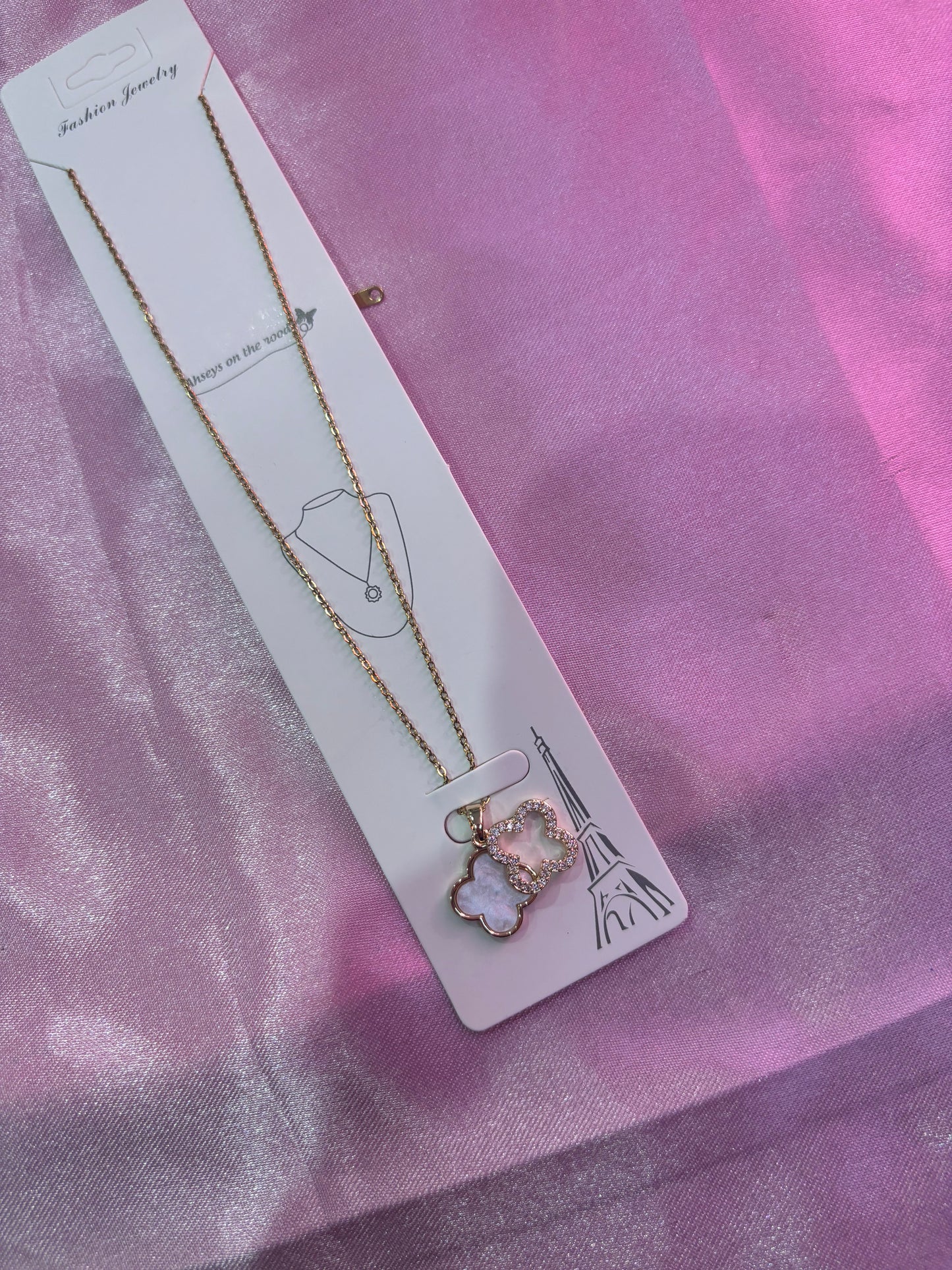 DOUBLE CLOVER NECKLACE