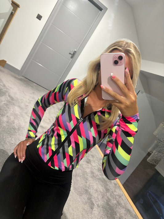 RAINBOW ZIP UP