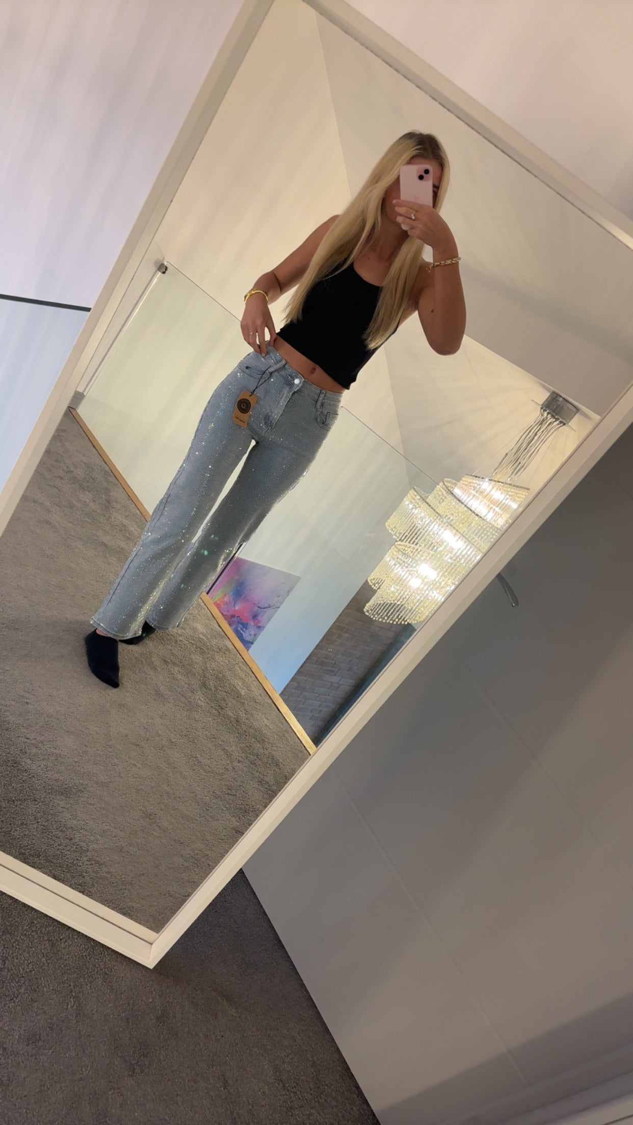 SPARKLE JEANS, DIAMONTE RHINSTONE