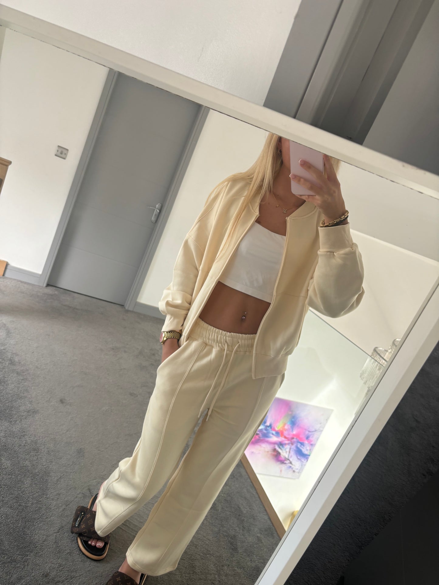 WOMENS BOMBER OVERSIZE 2 PIECE LOUNGEWEAR SET