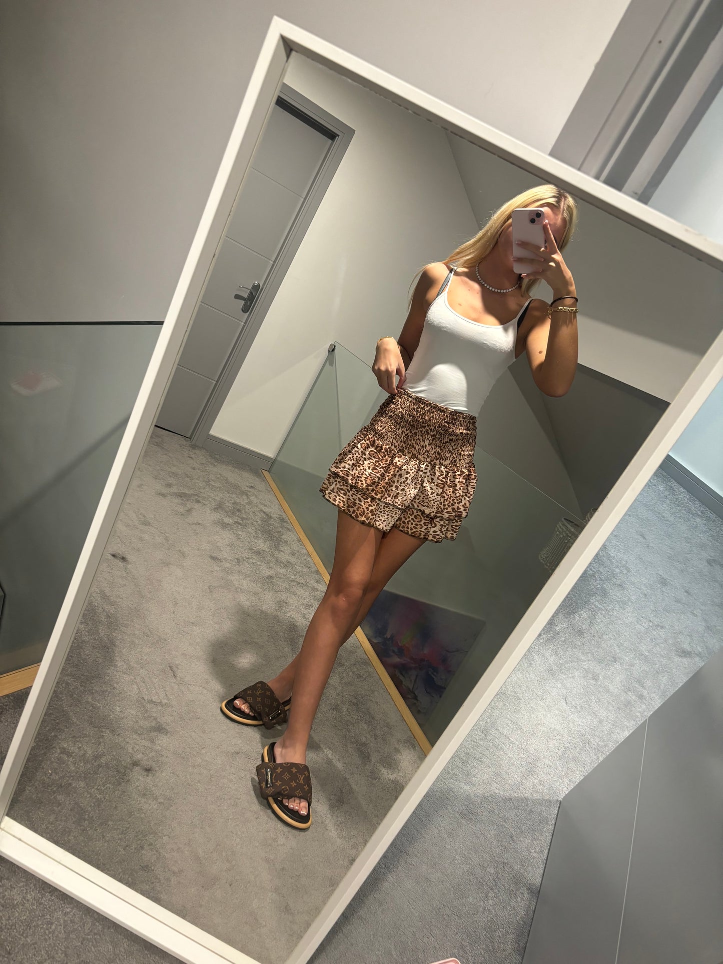 LEOPARD PRINT RARA SKIRT