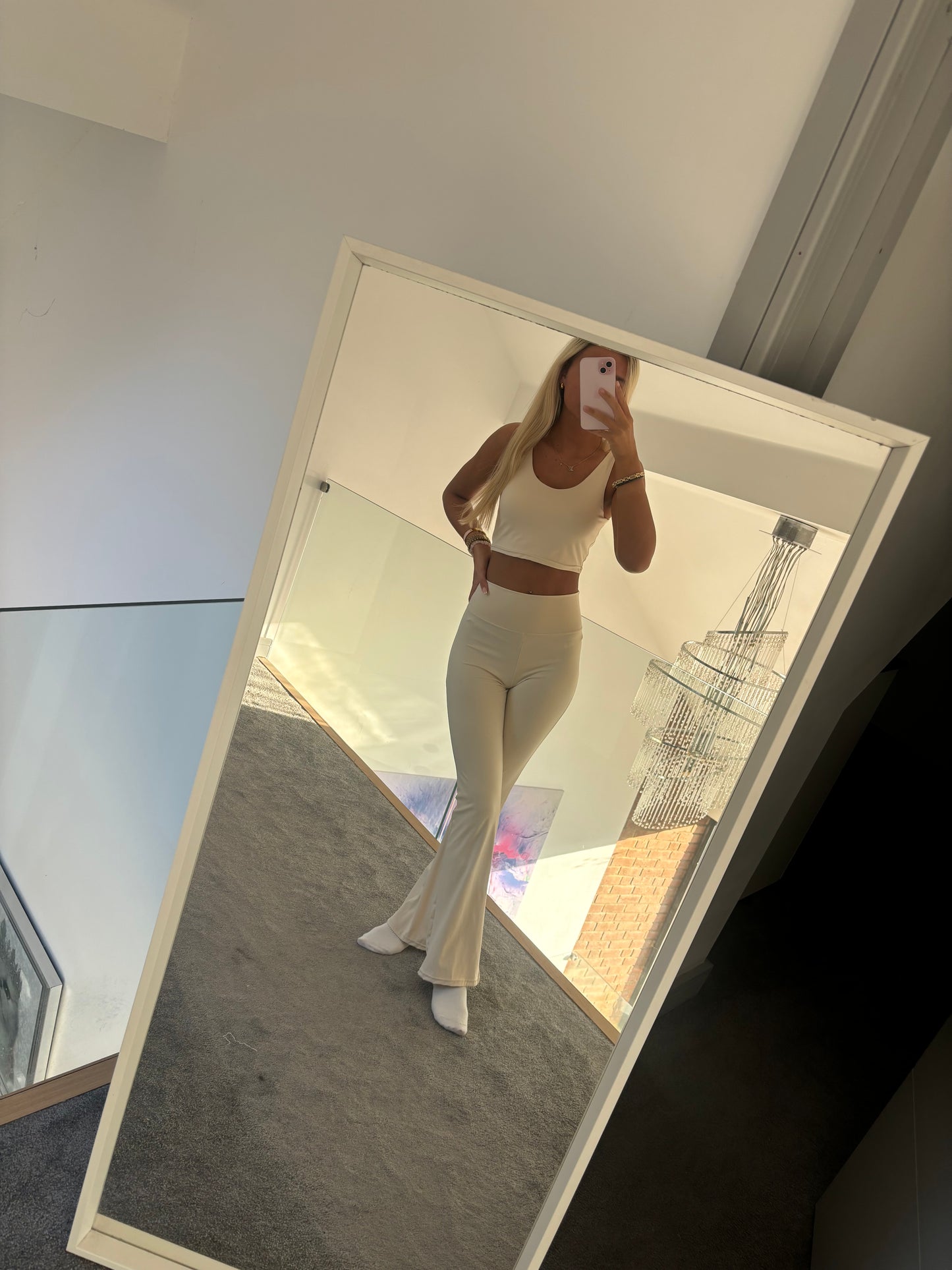 RUCHED BUM FLARED SET