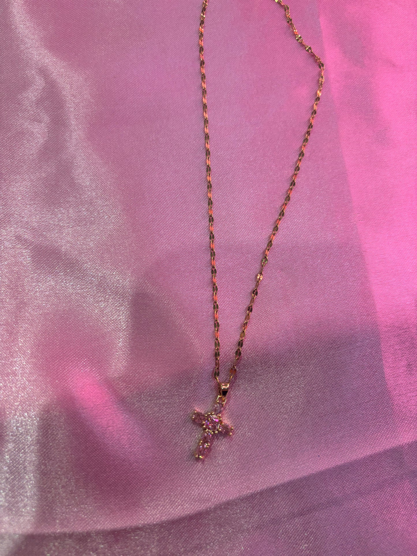 GOLD CROSS NECKLACE
