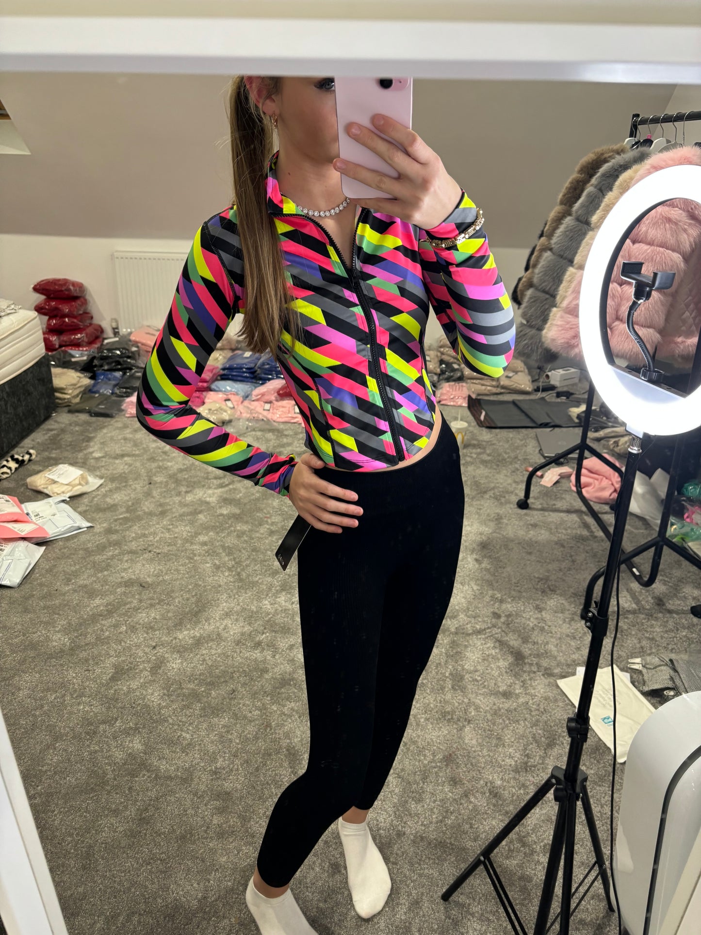 RAINBOW ZIP UP