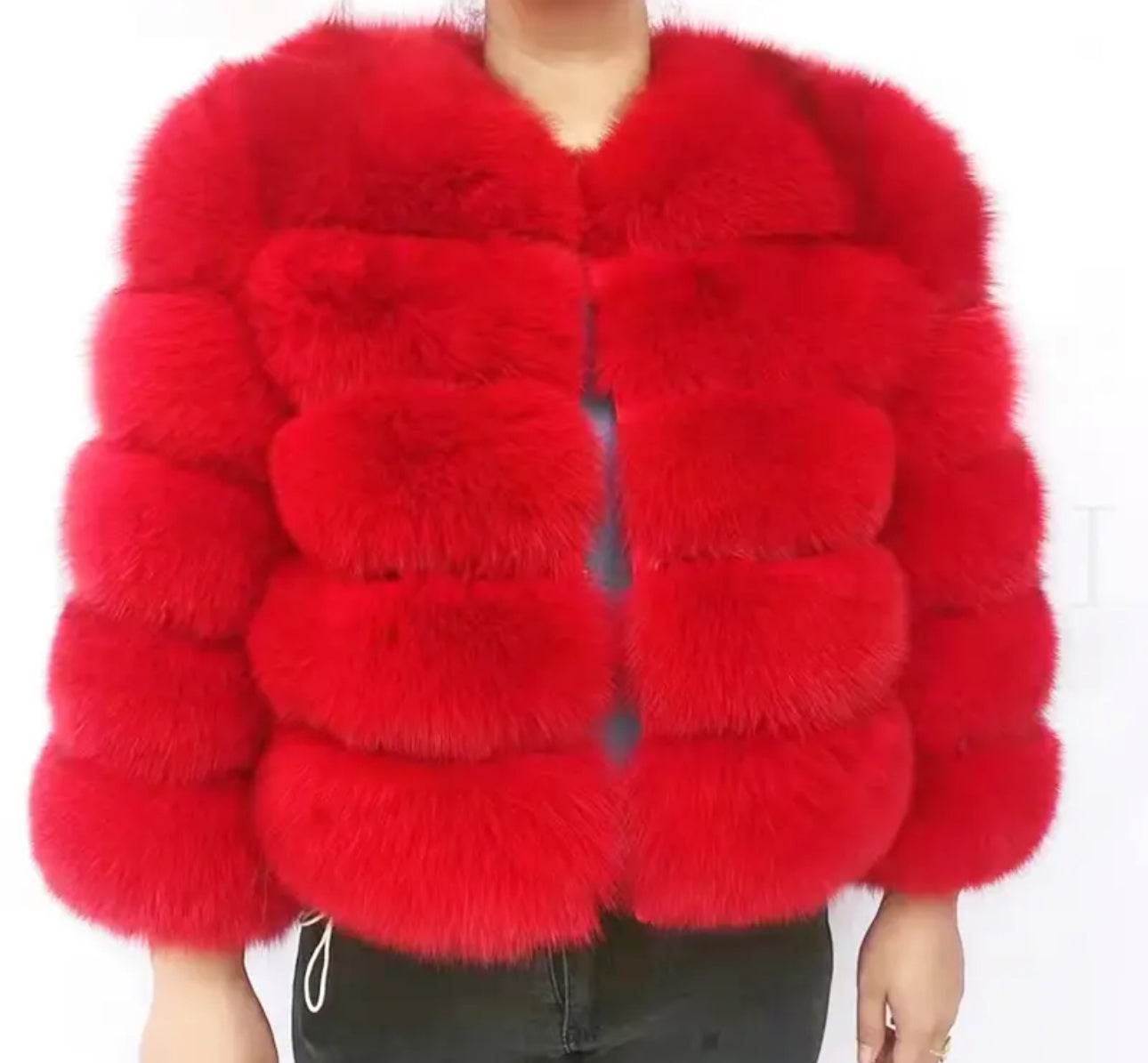 PRE ORDER- REAL FOX FUR COAT