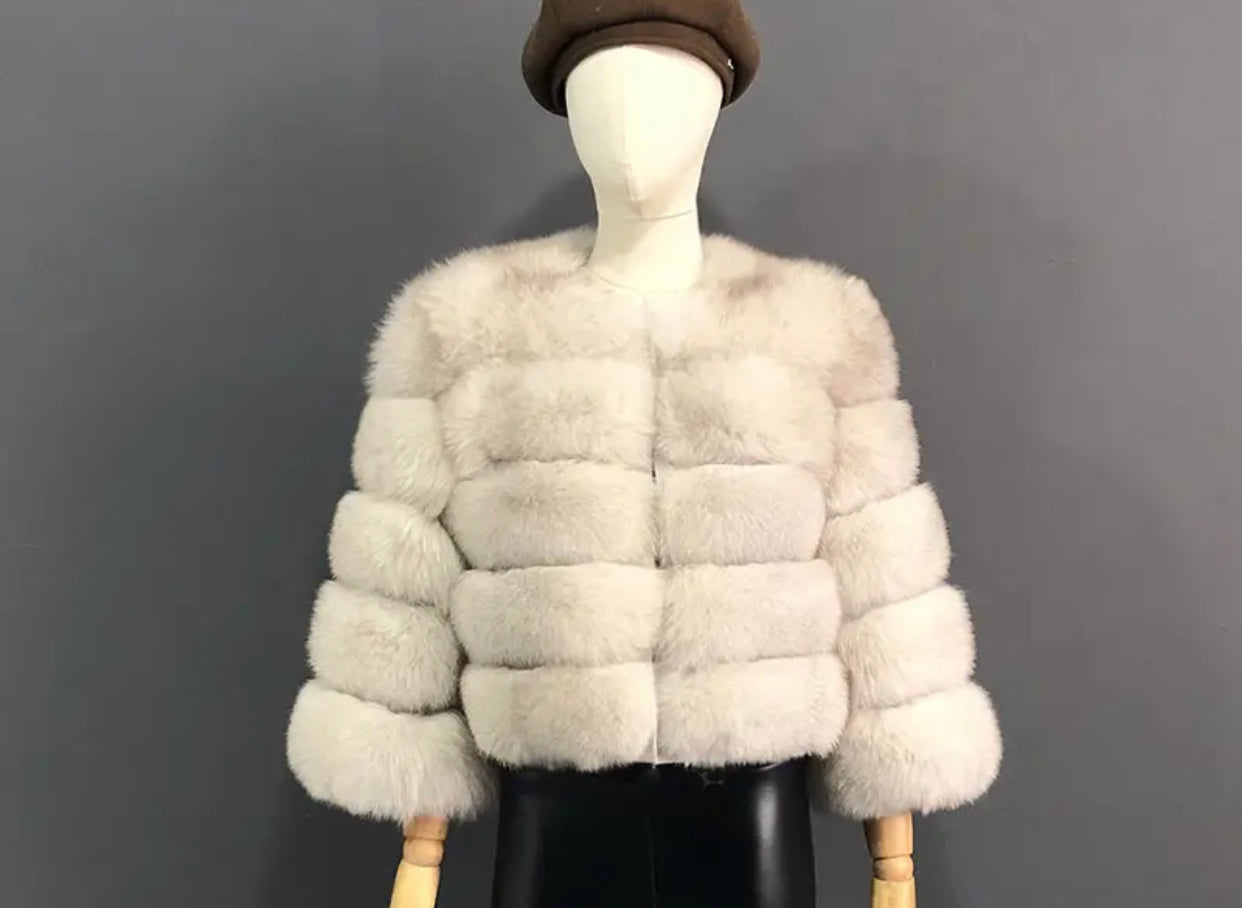 PRE ORDER- REAL FOX FUR COAT