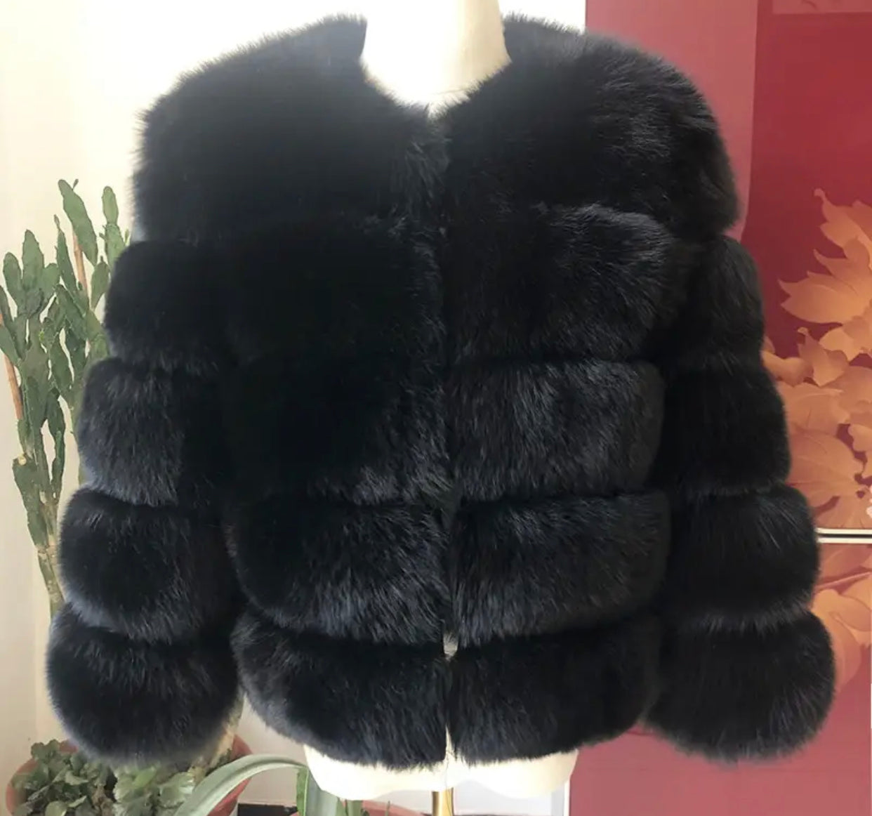 PRE ORDER- REAL FOX FUR COAT