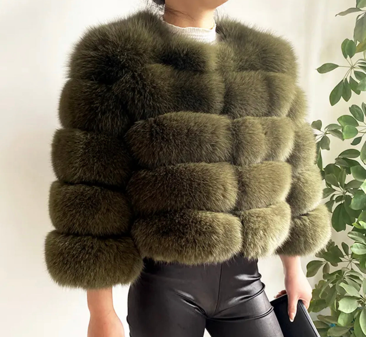 PRE ORDER- REAL FOX FUR COAT