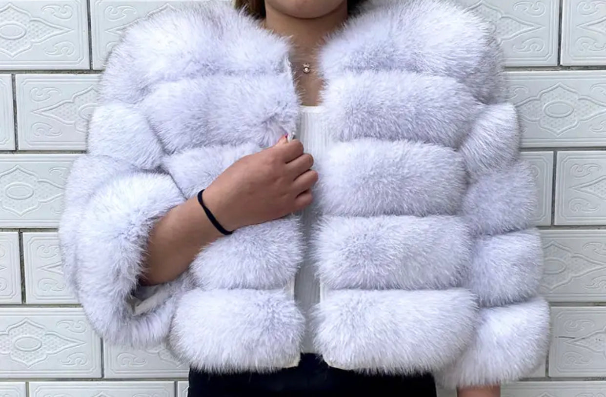 PRE ORDER- REAL FOX FUR COAT