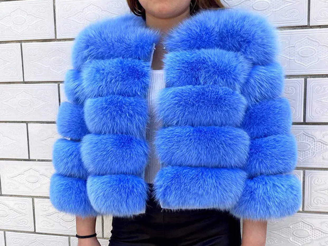 PRE ORDER- REAL FOX FUR COAT