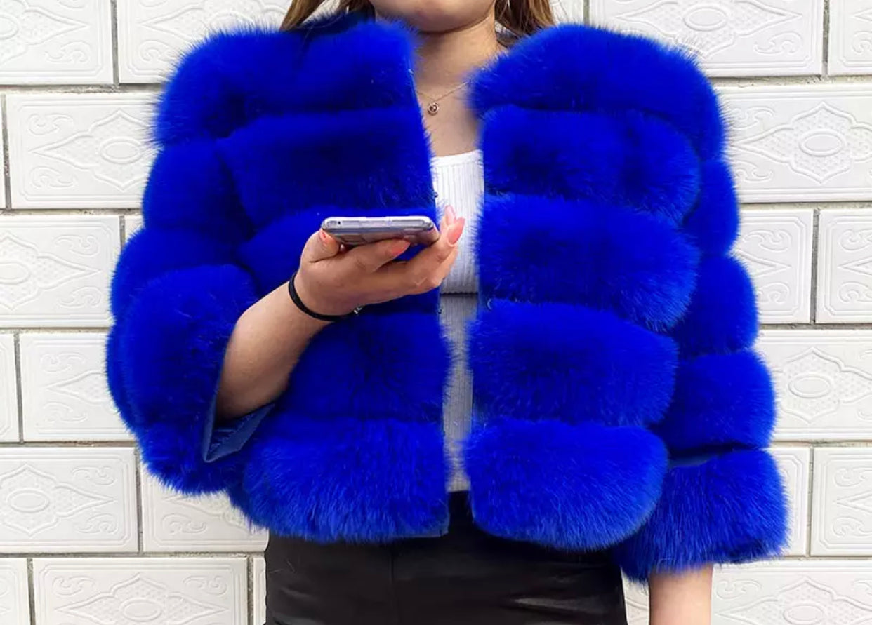 PRE ORDER- REAL FOX FUR COAT