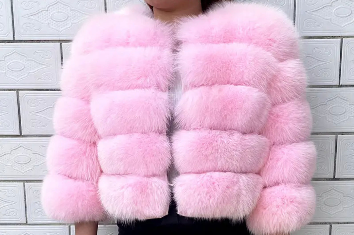 PRE ORDER- REAL FOX FUR COAT