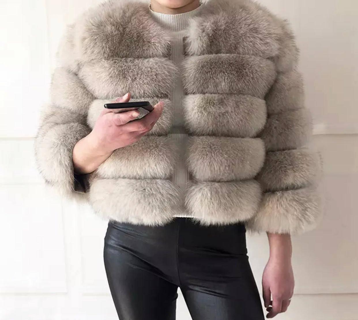 PRE ORDER- REAL FOX FUR COAT