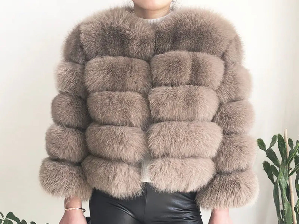 PRE ORDER- REAL FOX FUR COAT