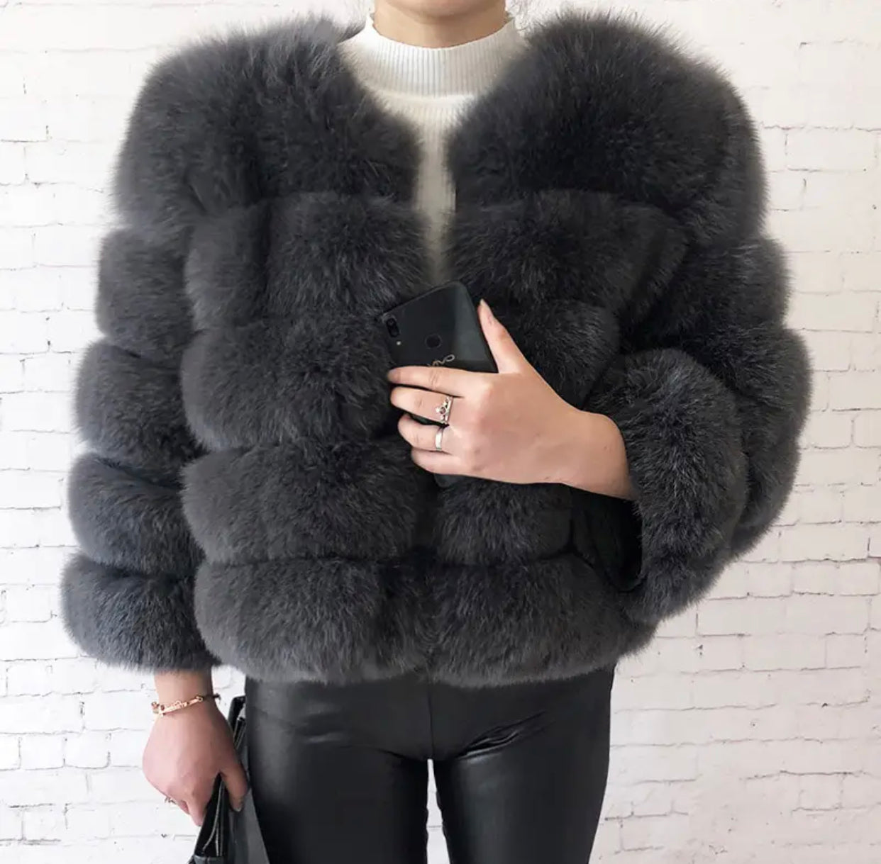 PRE ORDER- REAL FOX FUR COAT